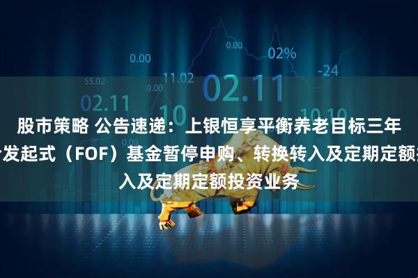 股市策略 公告速递：上银恒享平衡养老目标三年持有混合发起式（FOF）基金暂停申购、转换转入及定期定额投资业务